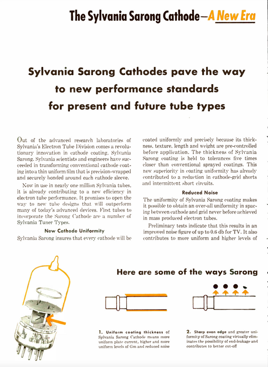 ALL ABOUT SYLVANIA SARONG CATHODE COATINGS