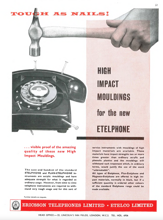 ERICSSON ETELPHONE UNDERGOES ACUPUNCTURE