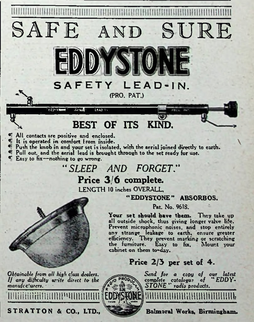 EDDYSTONE ABSORBOS - YOUR HIFI SHOULD HAVE THEM!