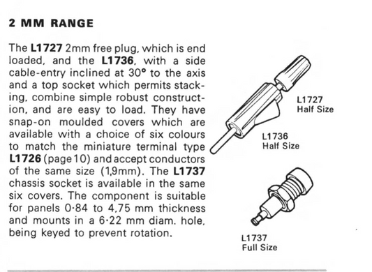 BELLING, TURNER COATES, BLUE SOCKET, ROUND MOUNT, 3mm SILVER PLATED SHAFT, O-Z MULTIPOLE, L1737