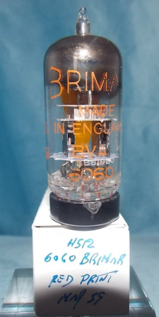 6060, BRIMAR, SPECIAL QUALITY ECC81, RED PRINT, MAY 1959 FOOTSCRAY PRODUCTION