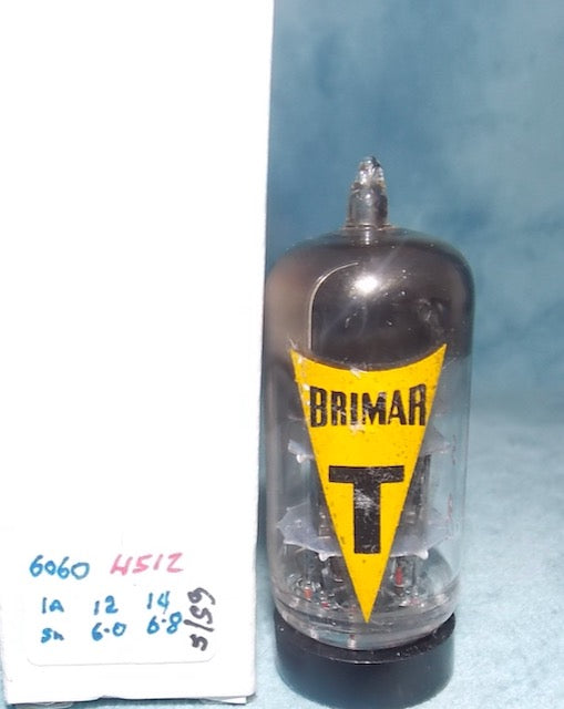 6060, BRIMAR, SPECIAL QUALITY ECC81, RED PRINT, MAY 1959 FOOTSCRAY PRODUCTION