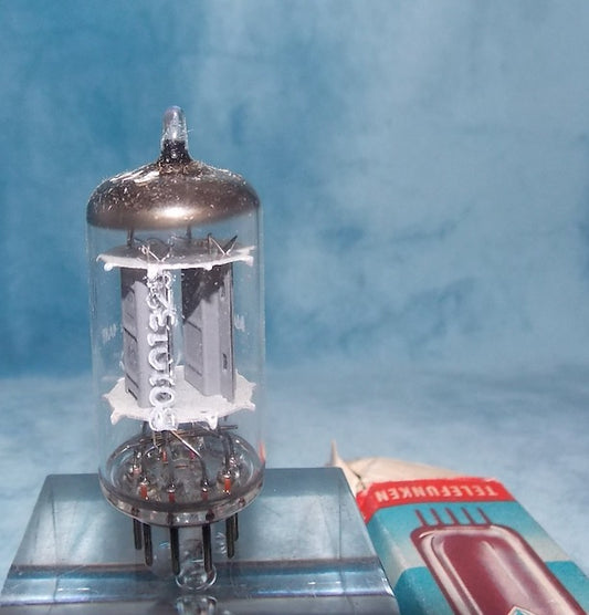 ECC82, TELEFUNKEN, NOS BOXED, BERLIN DECEMBER 1963 MANUFACTURE