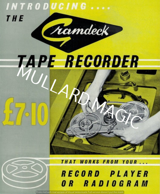 GRAMDECK, GRAMOPHONE TAPE RECORDER, LEAFLET,