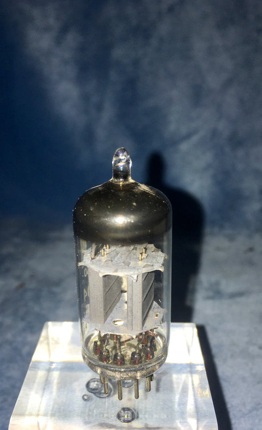 CV4004, MULLARD, PINNACLE BADGED, BOX ANODE, ECC83,  R6E3, MITCHAM MANUFACTURED, MAY 1966