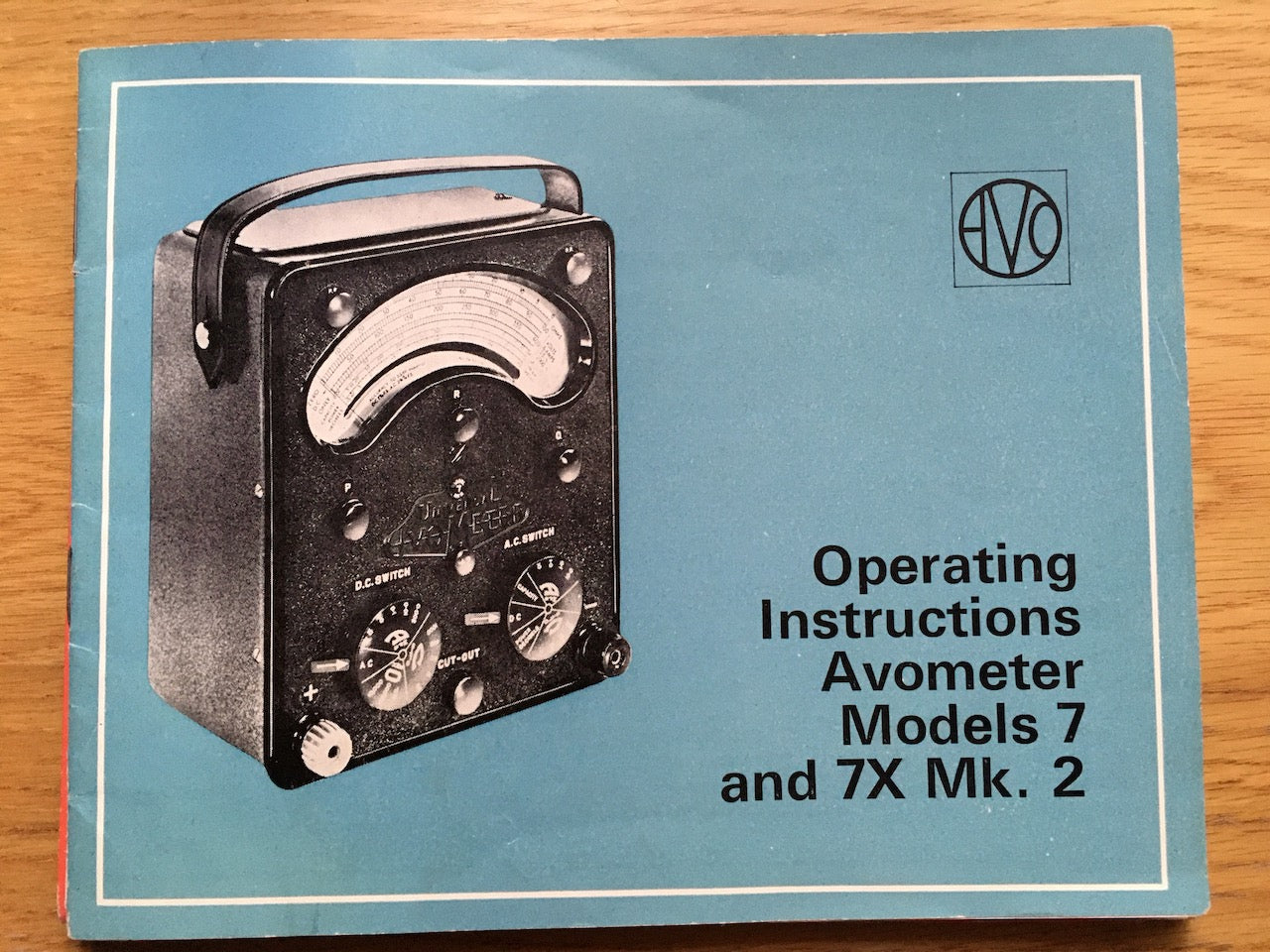 AVO, Avometer, Model 7 , Model 7X Mk 2, Operating Instructions, 1971