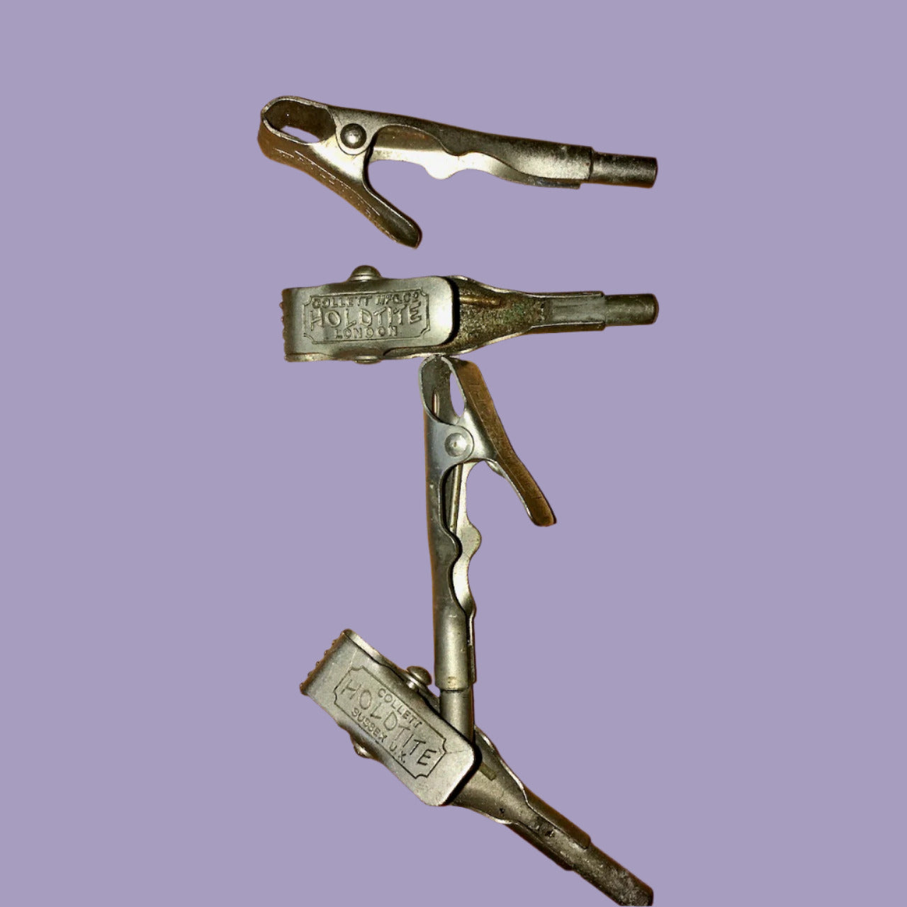 HOLDTITE CROCODILE TYPE CLIPS FOR AVO METER 8 MK 1-7, X1