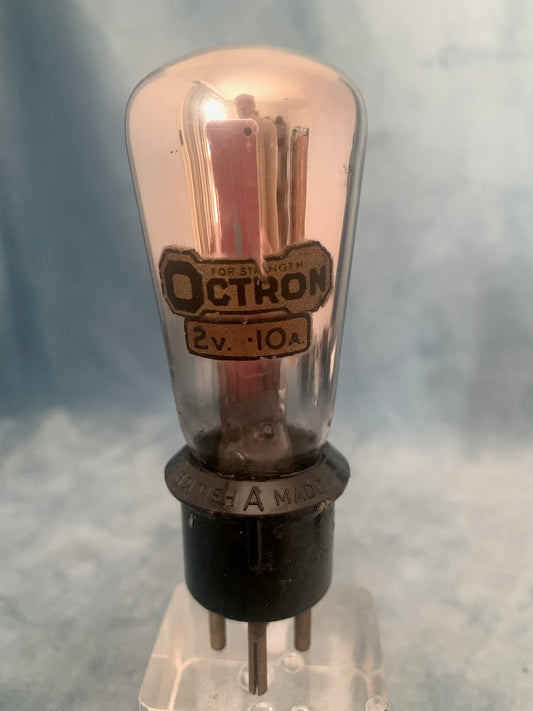 OCTRON, 2V 0.1A TRIODE, 1927, FILAMENT OK,
