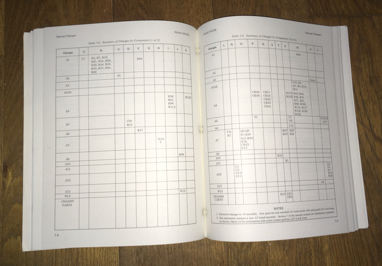 Operating & Service Manual, Hewlett Packard, HP,  Spectrum Analyser IF Section, 8552B, 08552-900