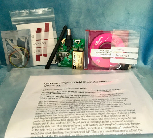 QRPGuys, Digital Field Strength Meter, Built, tested and working