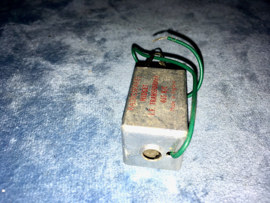 RADIOSPARES, RS, MIDGET IF TRANSFORMER. 465 K/C, NOS