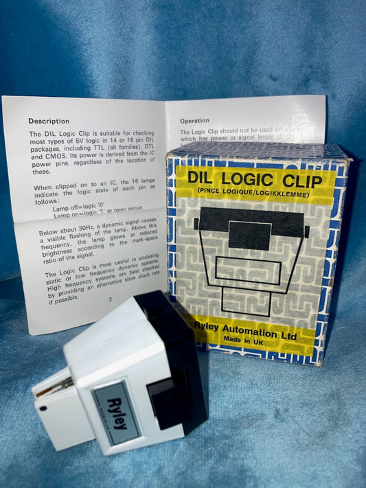 RYLEY AUTOMATION, CLIP ON, DIL LOGIC CLIP, BOXED, DTL, TTL, CMOS