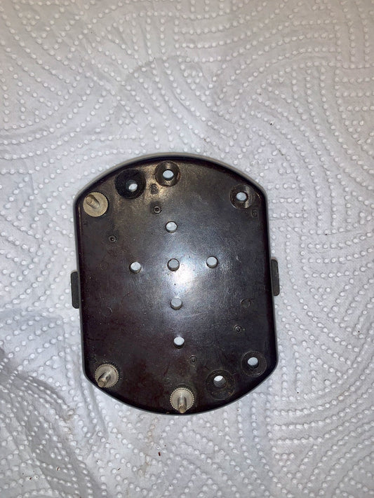 BAKELITE, 6 PIN COIL BASE, TERMINALS MISSING AS SHOWN