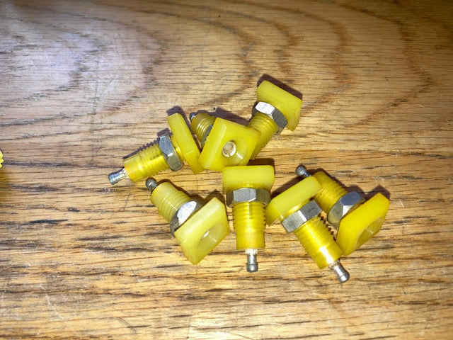 BELLING, TURNER COATES, YELLOW SOCKET, SQUARE MOUNT, 3mm SILVER PLATED SHAFT, O-Z MULTIPOLE, L378/S/3