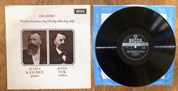 DECCA, SXL 6321, LP, Brahms, Violin Sonatas, Josef Suk & Julius Katchen ,VG/VG