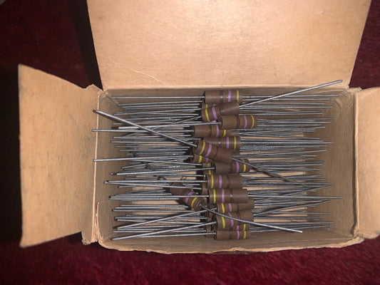 Allen Bradley, Morganite, Carbon composite resistor, Type W, 1W 10%, VARIOUS VALUES