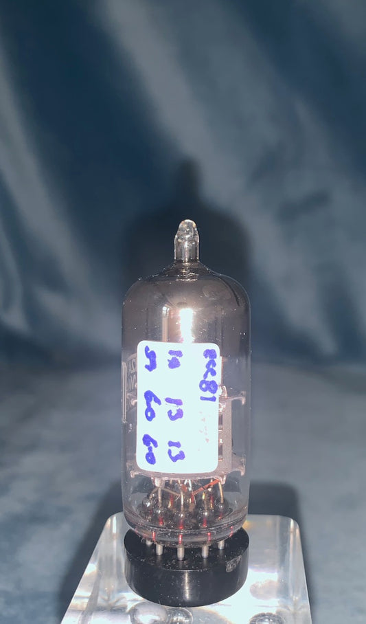 12AT7WA, MULLARD, MIL SPEC ECC81, 654 R8L2,  MITCHAM, DECEMBER 1978 MANUFACTURE