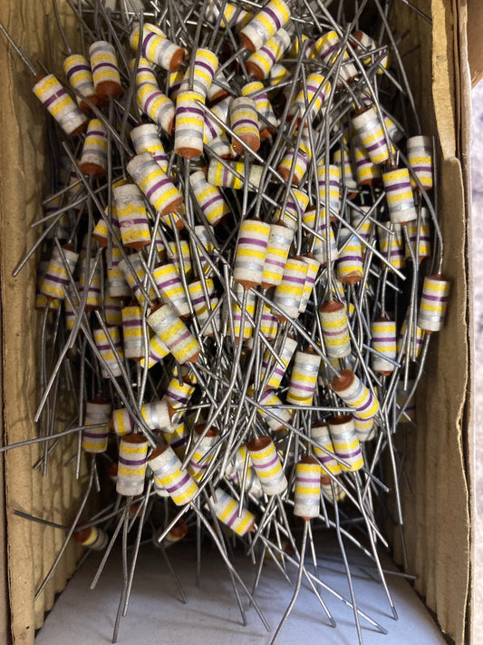 470K 0.25W, Erie, Type 109, Carbon Resistors, High Stability,