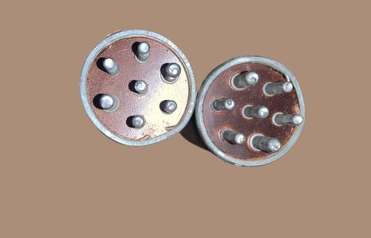 2X 7 PIN, VIBRATORS, TYPE 7866S, 6V, EX AIR MINISTRY, 10A/12124, UNTESTED