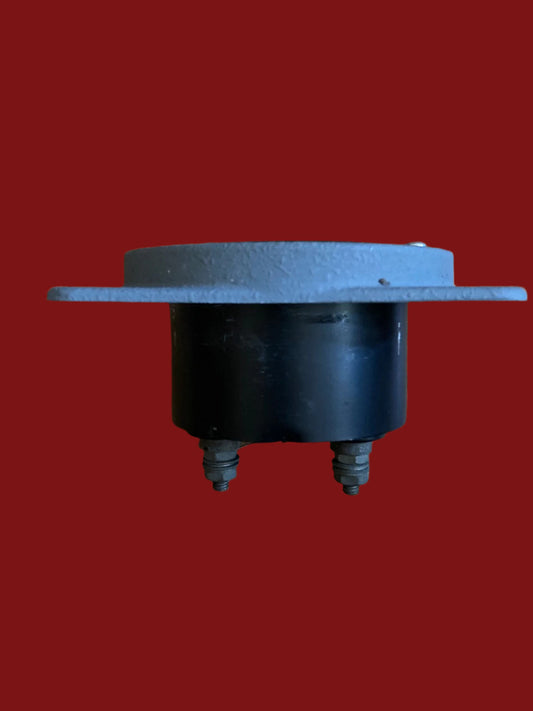 66mm DIA, Moving Coil Meter, Marconi, 100uA FSD set in a 104 x 86mm Mounting Plate