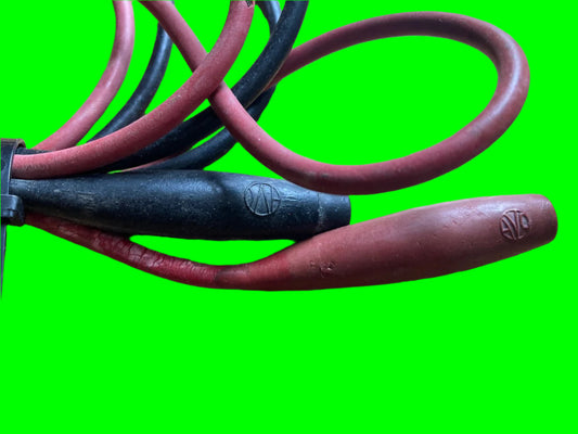 PAIR OF LEADS, AVO, MEGGER, AVO 8, AIR MINISTRY EARLY TYPE SLIGHT SURFACE PERISHING TO RUBBER