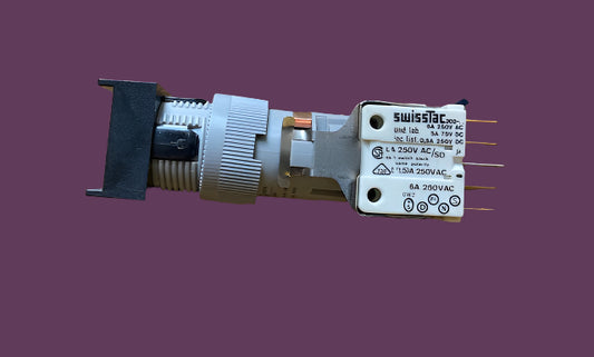 EAO, SWISSTAC, 202, AO36, ILLUMINATED PUSH BUTTON, SWITCH WITH SQUARE BEZEL