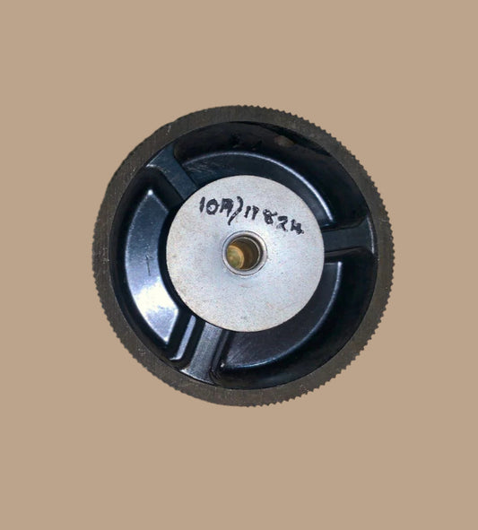Air Ministry, 10A/17824, black knob, chrome centre, milled edge, 62mm Dia.
