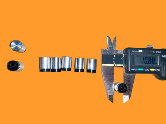 CHROME, PUSH BUTTON KNOBS, AS USED ON 70S - 80S RADIO AND HI-FI, , 15mm DEPTH, 11mm DIA, 3mm SQUARE SHAFT