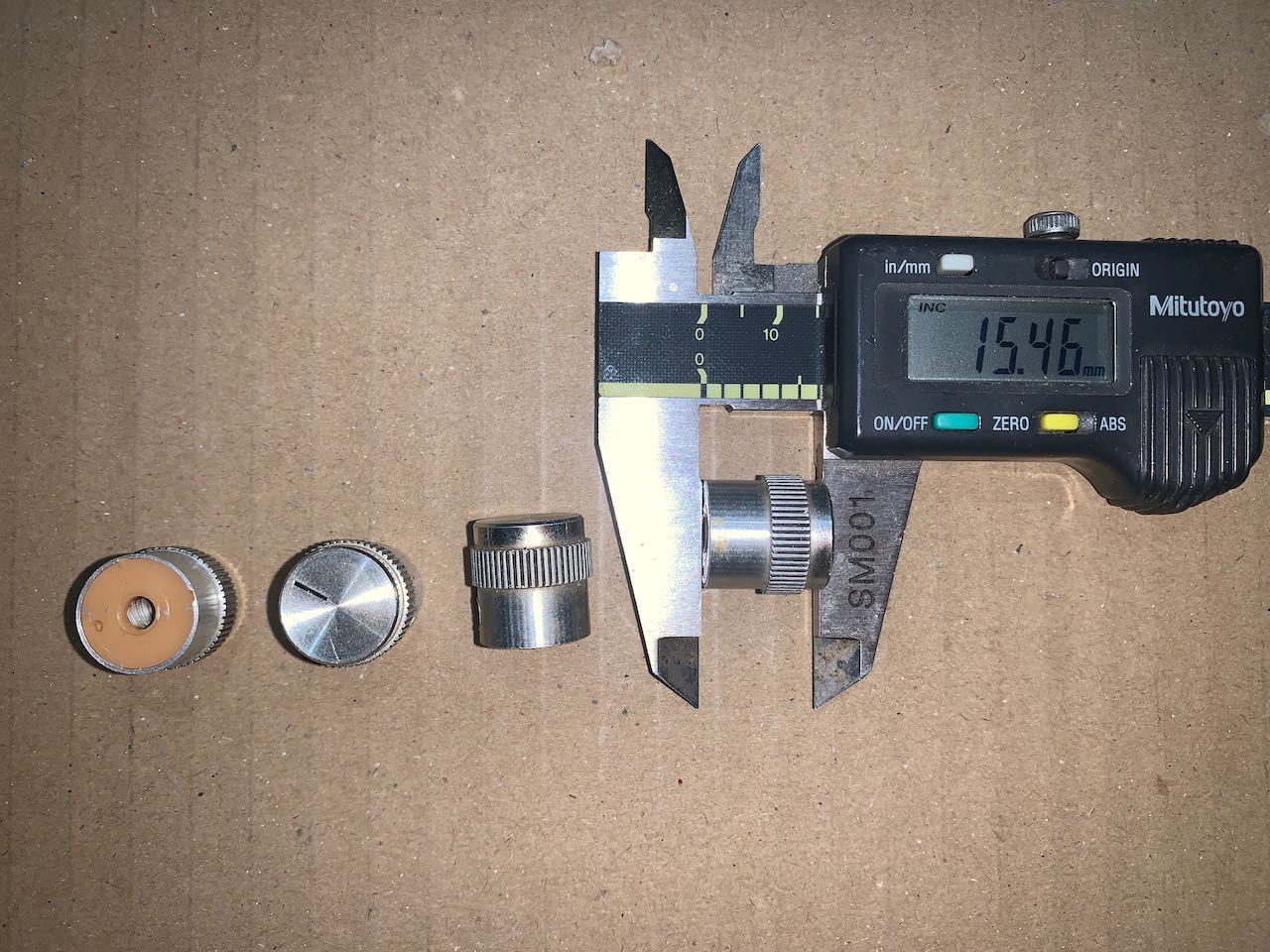 CHROME, WAISTED, MILLED KNOBS, AS USED ON 80S HI-FI, , 15mm DEPTH, 14mm DIA, 4mm SHAFT