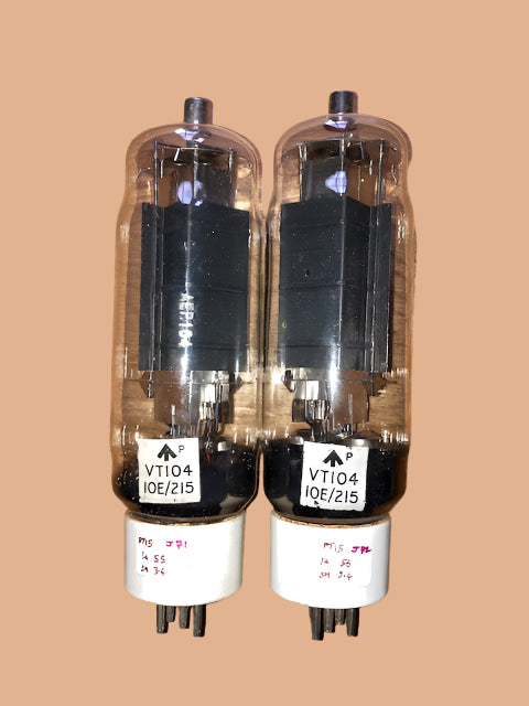 PT15 , MATCHED PAIR, GEC, VT104, SHAW PRE 45 PRODUCTION,, AS USED IN T1154