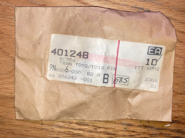 ITT, BC556, PNP , Silicon Transistor, TO92, PACK OF 10