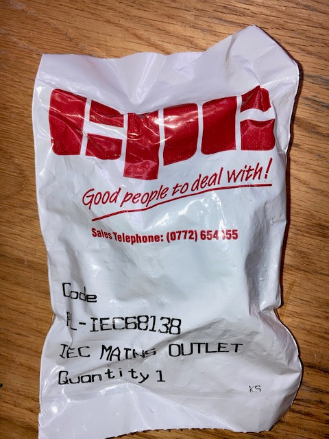 IEC Chassis Socket, Chassis Mount, CPC,  PL-IEC681438