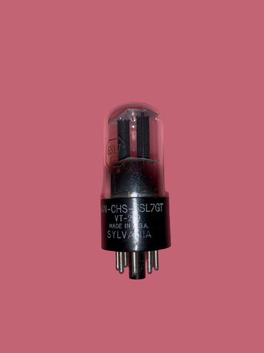 6SL7GT, SYLVANIA, VT-229, MILITARY, WHITE BASE PRINT, SEPTEMBER 1946 PRODUCTION,  6SL7