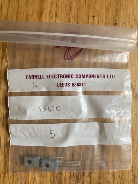 BF470, Transistor, PNP, 250V 0.1A 2W, PACK OF 2