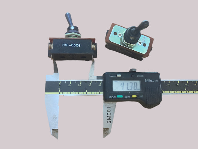 NSF, CH, PEAR DOLLY, PARKERISED FINISH DPST SWITCH, NOS, 051-0506-8522