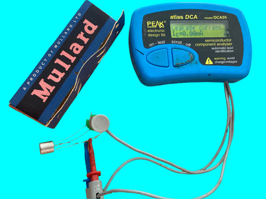 AF118, MULLARD, FUZZ, GERMANIUM PNP, TRANSISTOR, NOS, BOXED, TESTED Hfe =