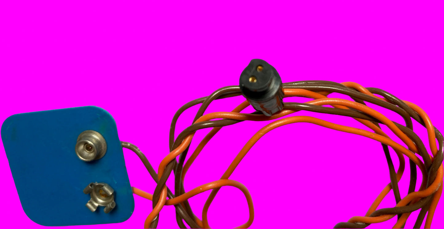 Battery lead with EM two pin gold plated plug,