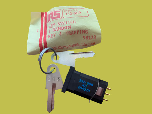 Radiospares, RS, Switch, Key, with Key, 2-Pole, Change-over, RS 332-509