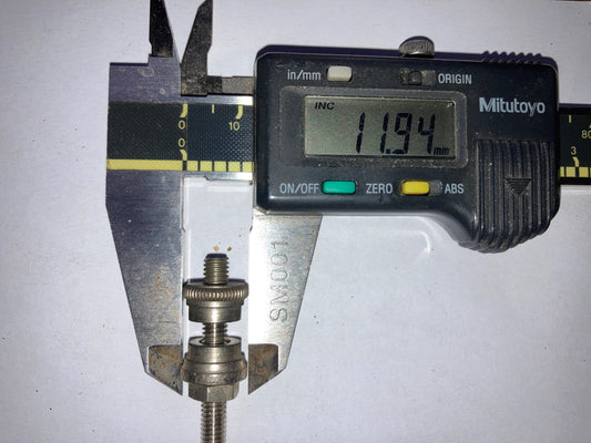 SET OF 6X, DAVIS & TIMMINS, BINDING POSTS NICKEL PLATED, 11mm HEAD DIA, 8mm KNURL HEIGHT, 12mm PILLAR HEIGHT, 38mm STUD LENGTH,