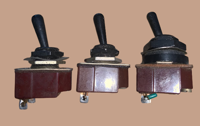 NSF, CH, PEAR DOLLY, SPST SWITCH, PARKERISED FINISH, AS USED ON RACAL RA17, EX EQUIPT,