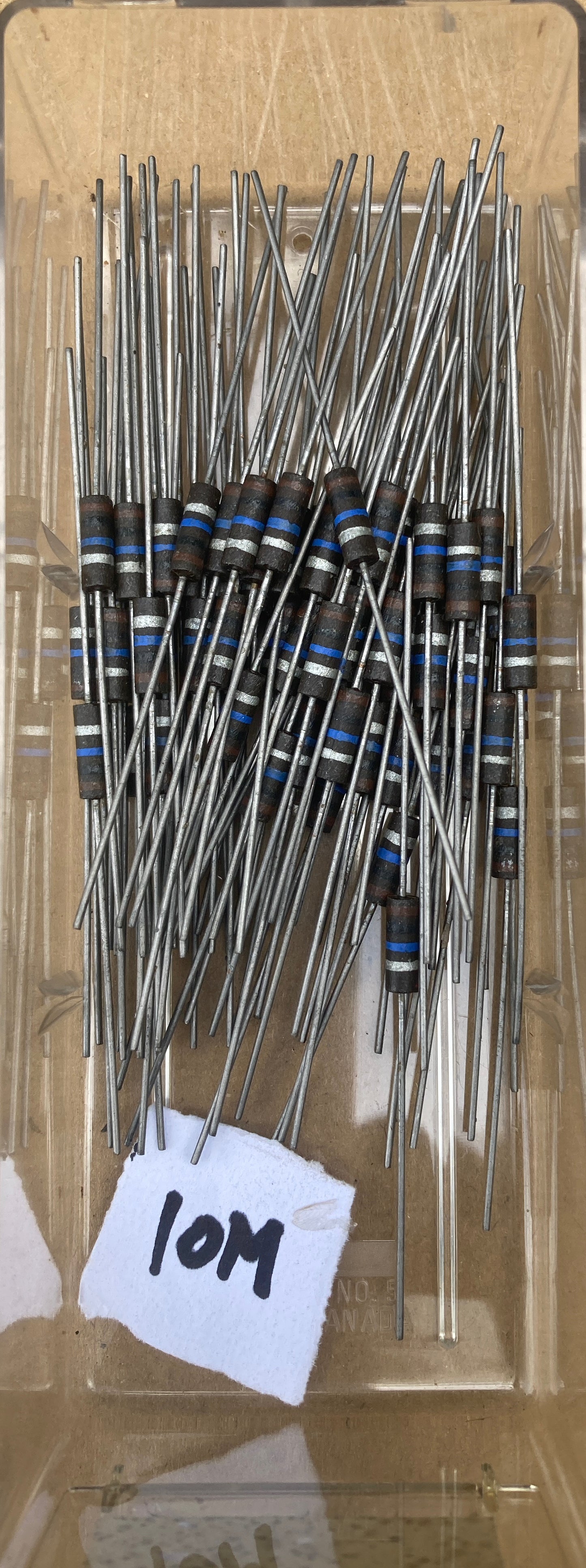 Allen Bradley, Morganite, Carbon composite resistor, Type S, 0.5W 10%, VARIOUS VALUES