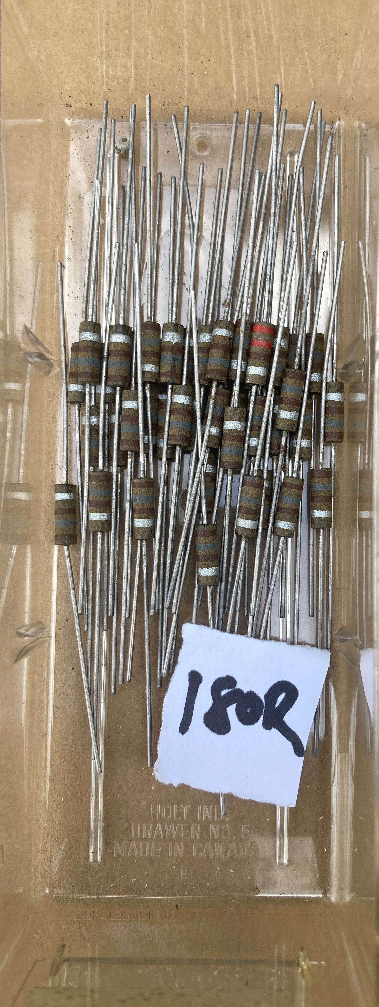 Allen Bradley, Morganite, Carbon composite resistor, Type S, 0.5W 10%, VARIOUS VALUES
