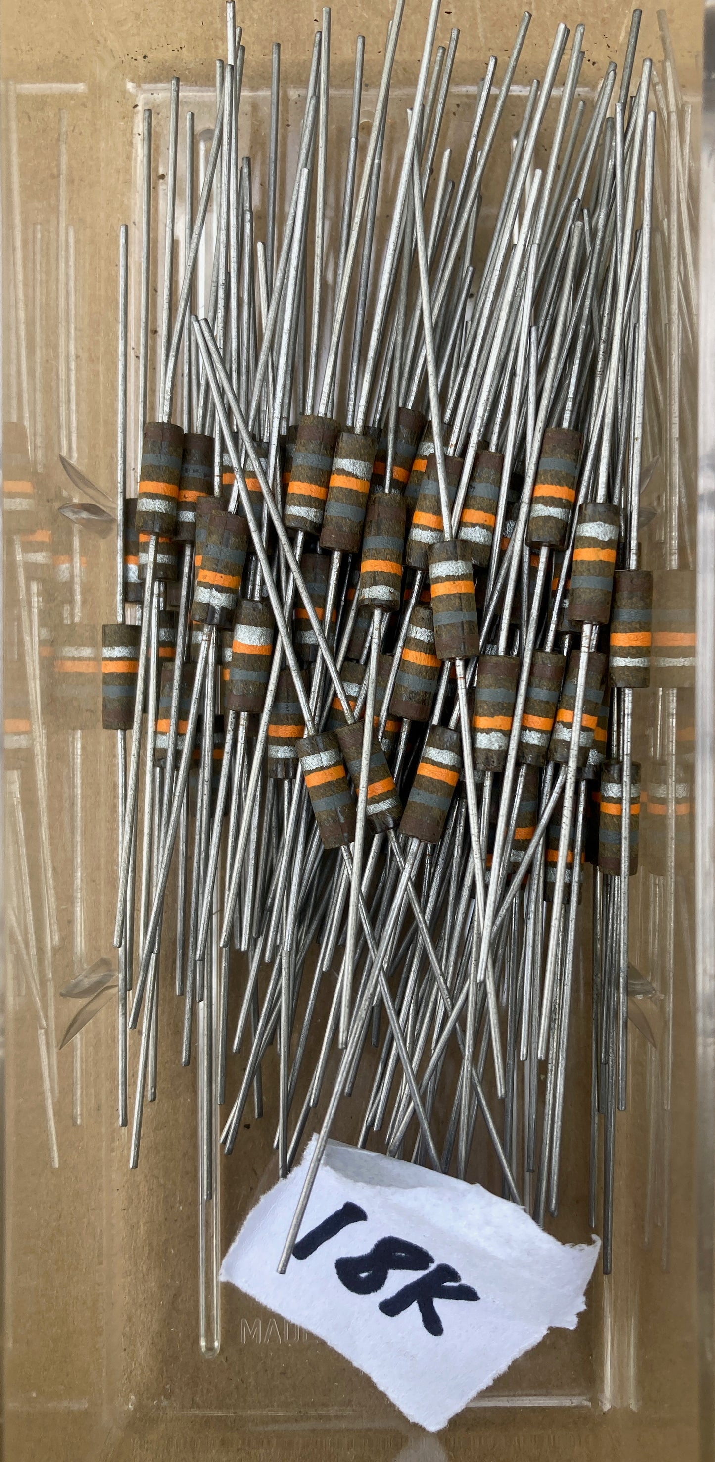 Allen Bradley, Morganite, Carbon composite resistor, Type S, 0.5W 10%, VARIOUS VALUES