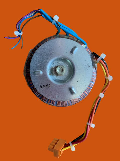 FARNELL BRANDED, AVEL LINDBERG, AL, TOROIDAL TRANSFORMER, D4011, 120/240VAC PRI, 12 + 12V SEC, 60VA, EX EQUIPT