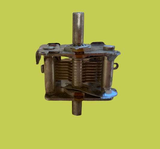 SILVER PLATED, EX MIL EQUIPT, TUNING GANG, VARIABLE CAPACITOR, 50pF