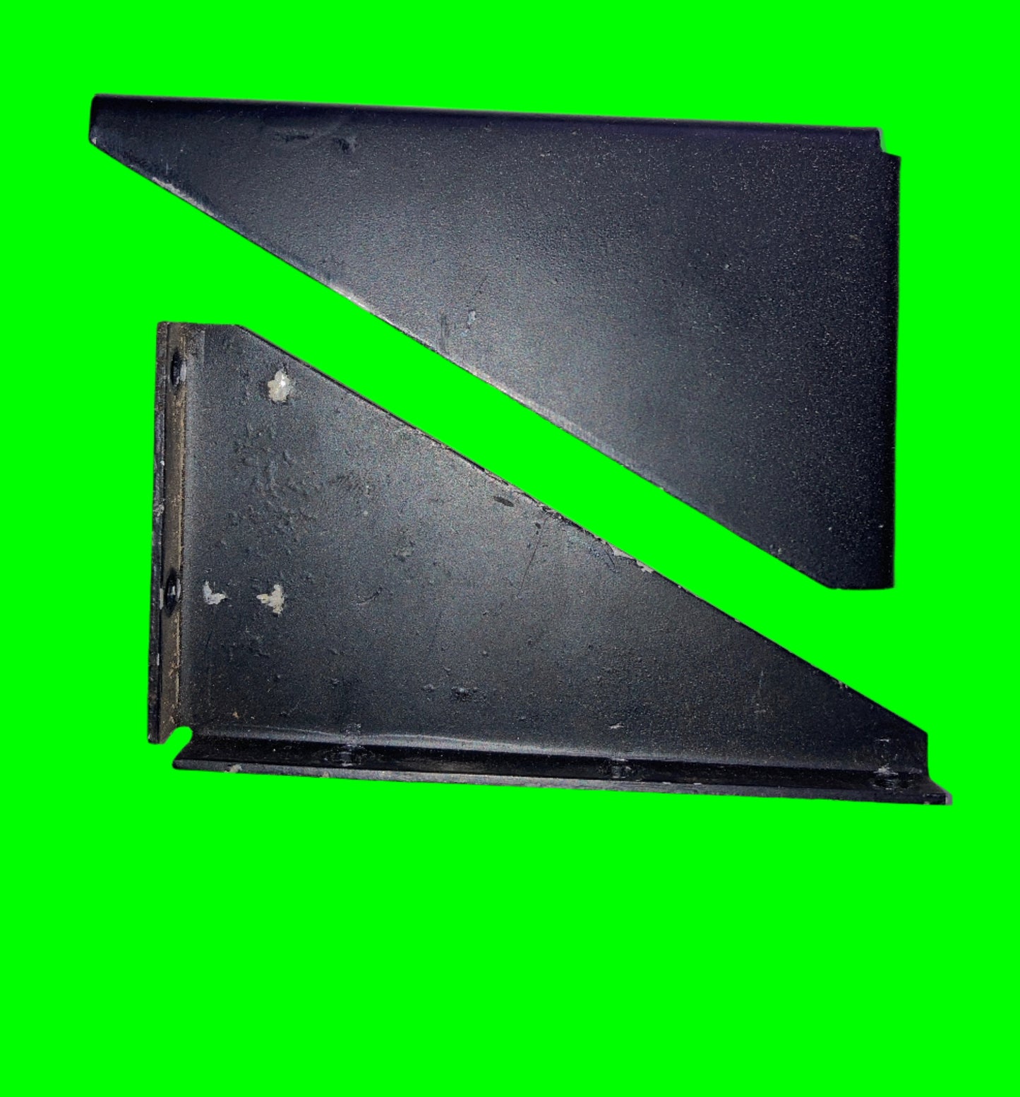 2X ALUMINIUM PANEL MOUNT BRACKETS, 100 X 56mm