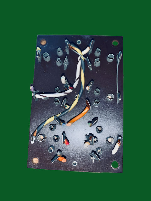 Patch box, patch plate, selector plate, paxolin, 58 x 85mm for 6x selector links