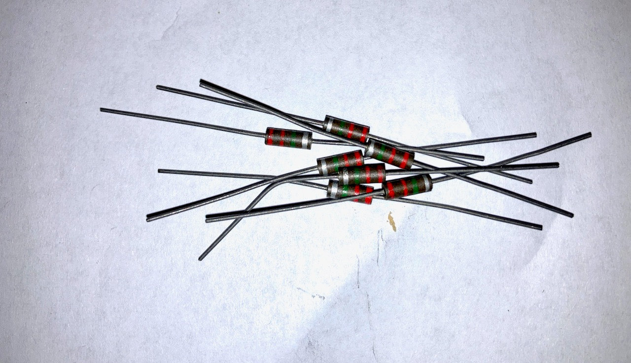Allen Bradley, Morganite, Carbon composite resistor, Type S, 0.5W 10%, VARIOUS VALUES