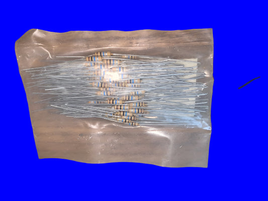 ISKRA, CARBON RESISTOR, UPM050, 10M, 0.25W, S76/5 SERIES, PACK OF 100