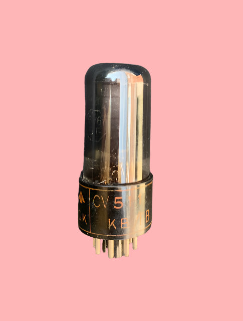 CV511, MIL SPEC 6V6GT, BRIMAR, BLACK GLASS, RED BASE PRINT,  OCTOBER 1951 STC FOOTSCRAY PRODUCTION, VT-107A, 6V6